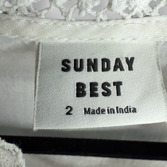 Sunday Best “Tauriel” White Ruffled Tiered Mini Dress - Picture 9 of 9